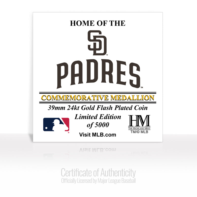 San Diego Padres Stadium Gold Mint Coin