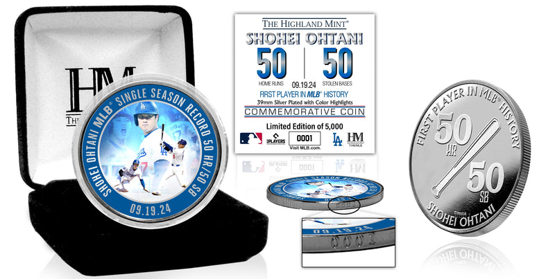 Shohei Ohtani 50/50 Commemorative Silver Coin - Coins