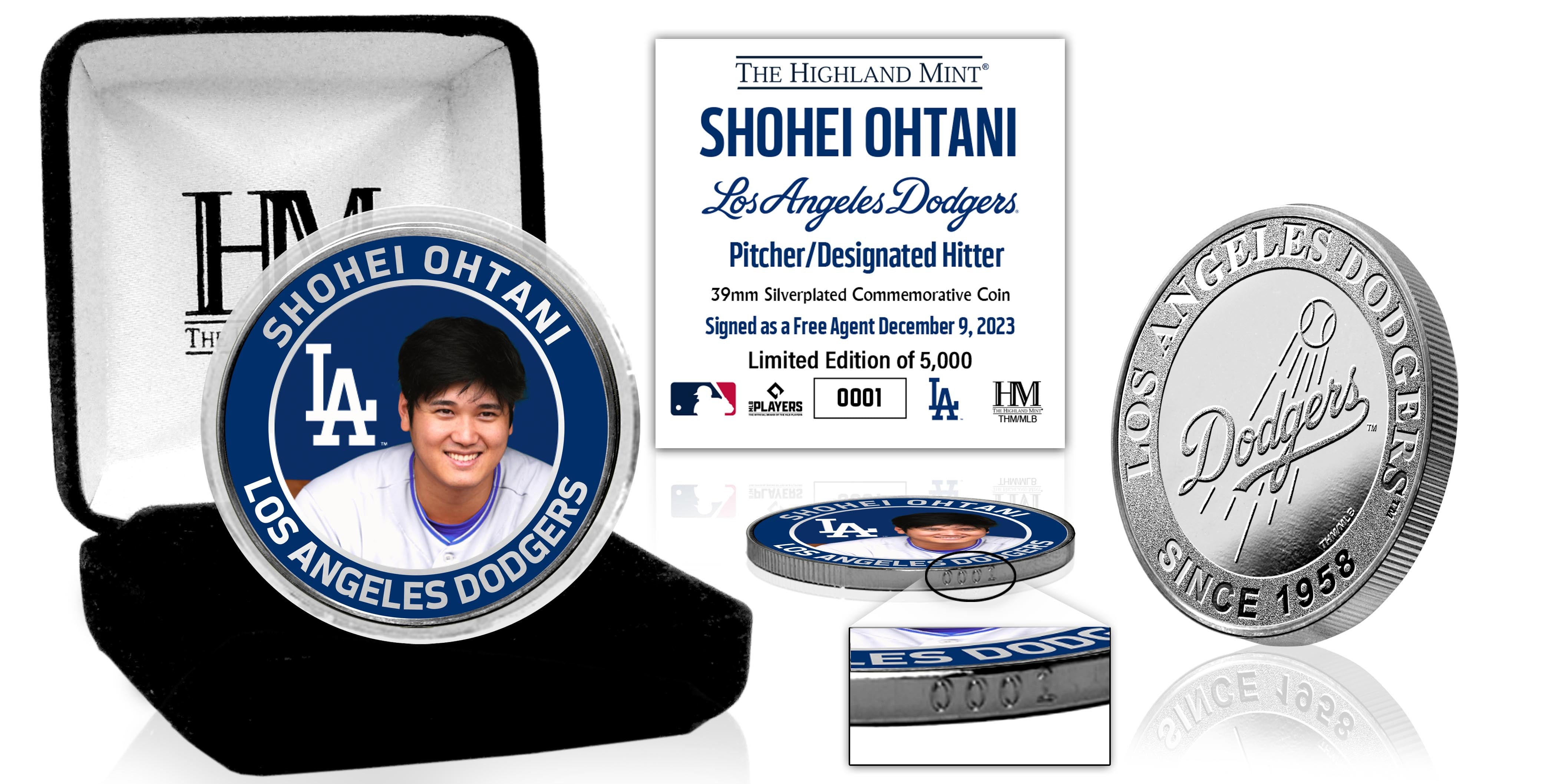 Shohei Ohtani LA Dodgers Silver Mint Coin