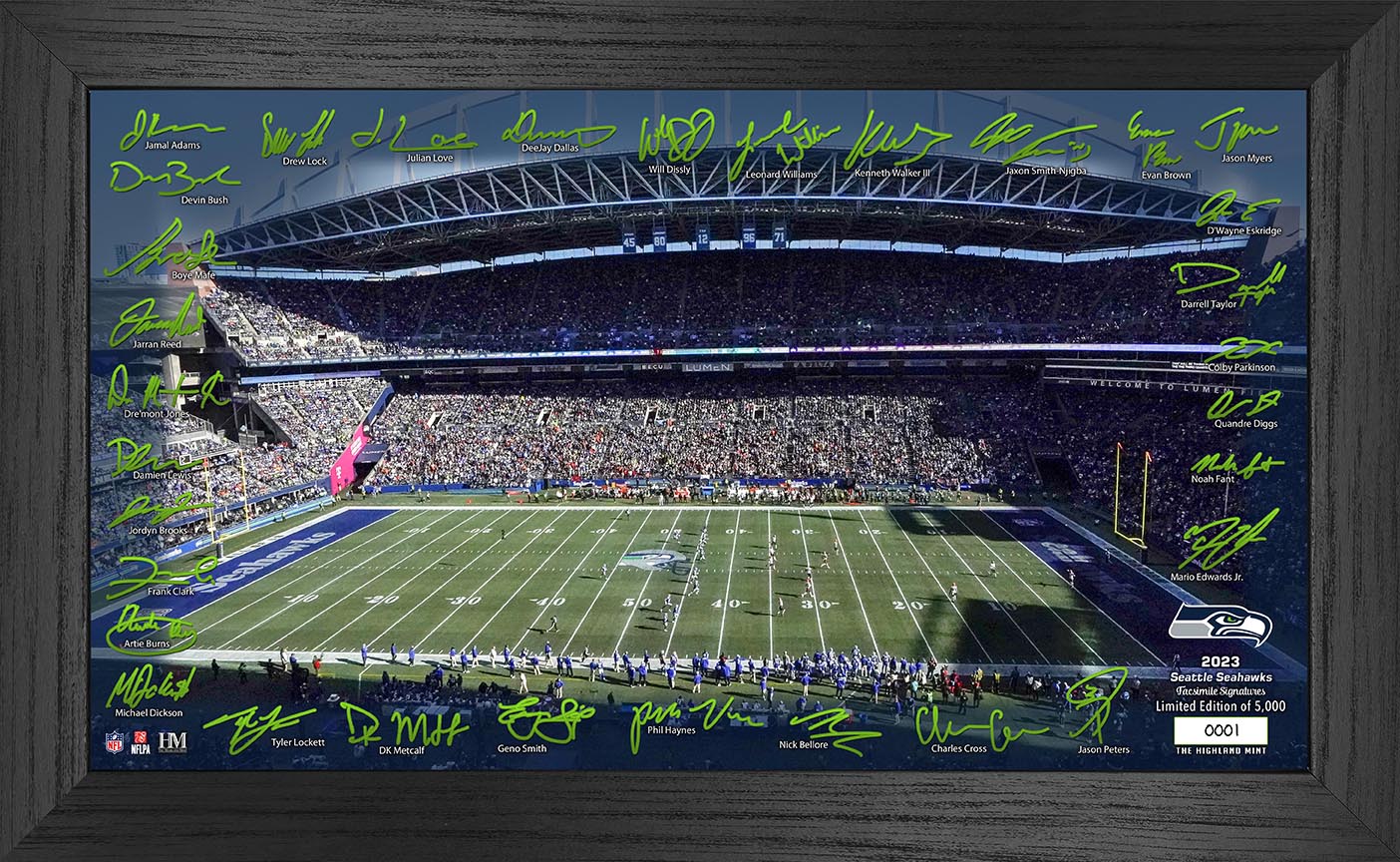 Seattle Seahawks 2023 NFL Signature Gridiron