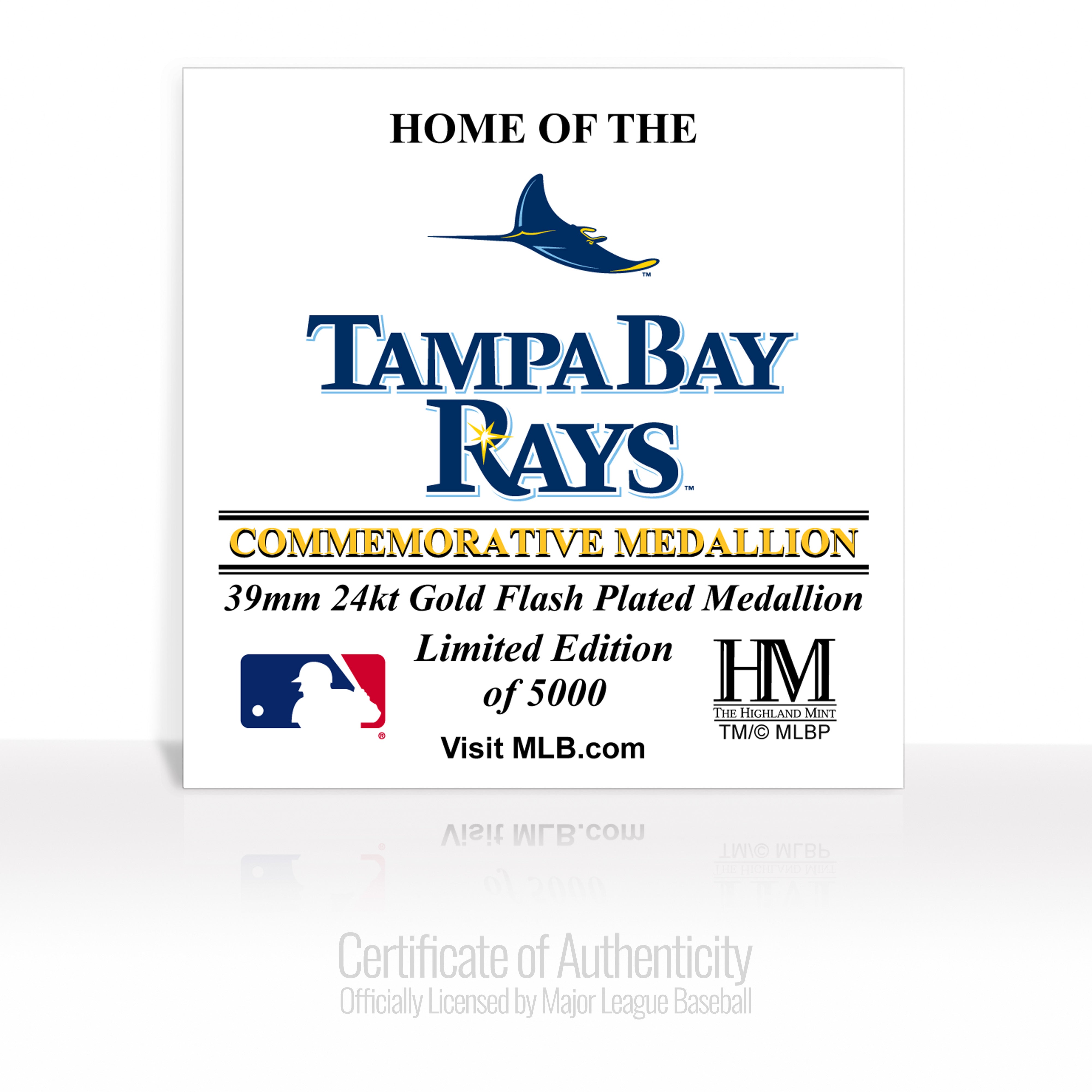 Tampa Bay Rays Stadium Gold Mint Coin