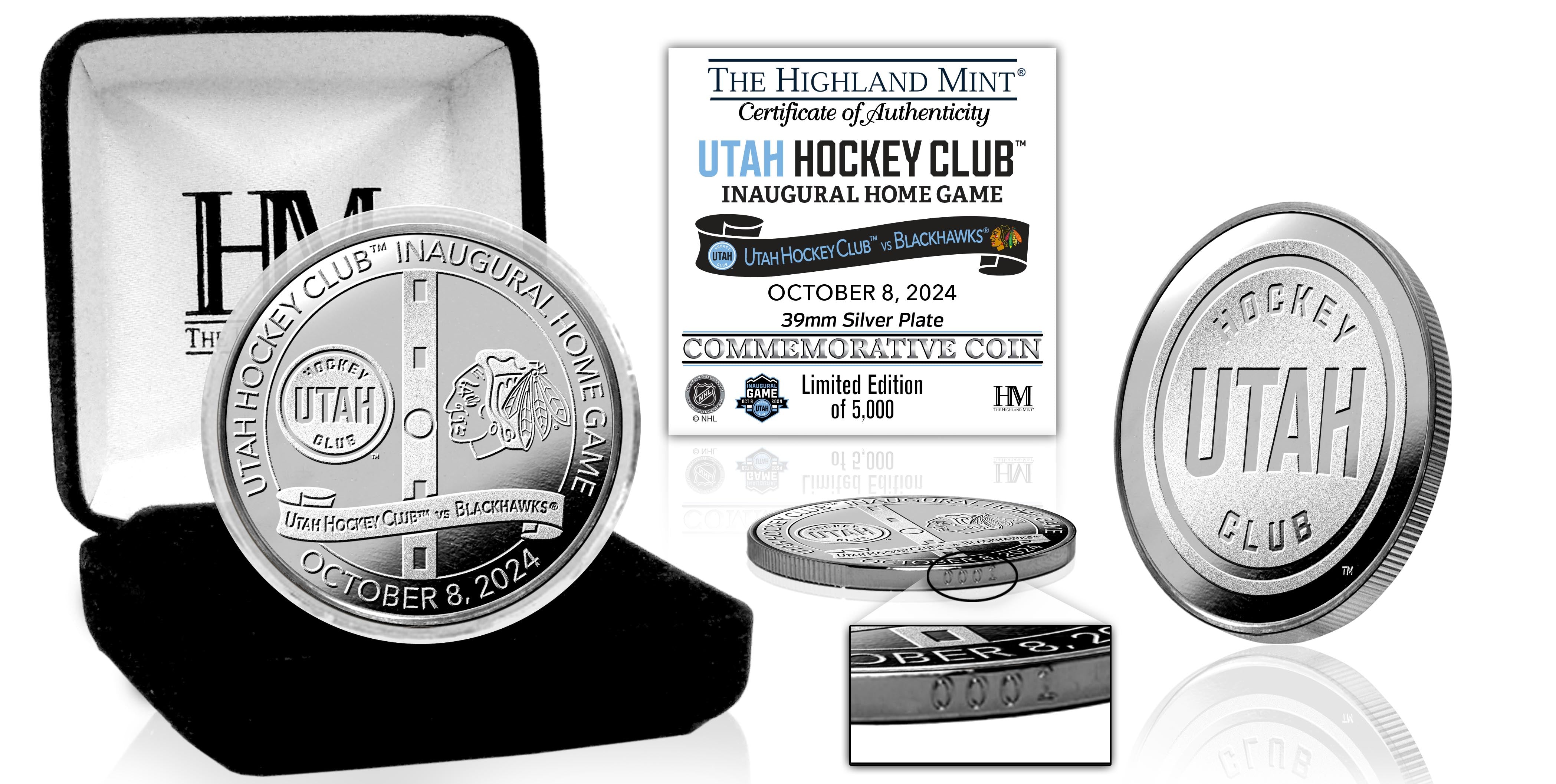 Utah Hockey Club Inaugural Game Silver Coin