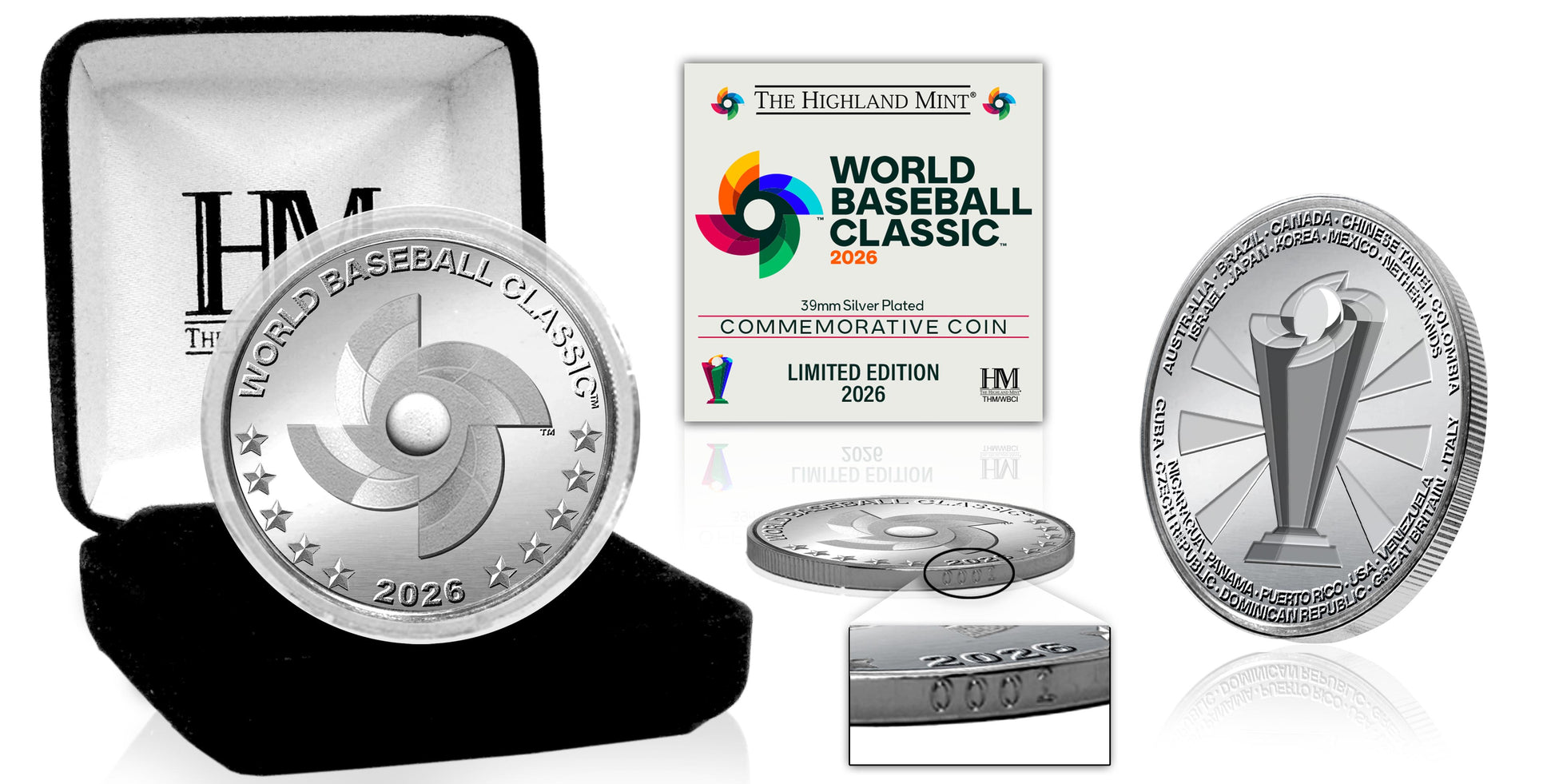 World Baseball Classic 2026 Silver Plated Coin