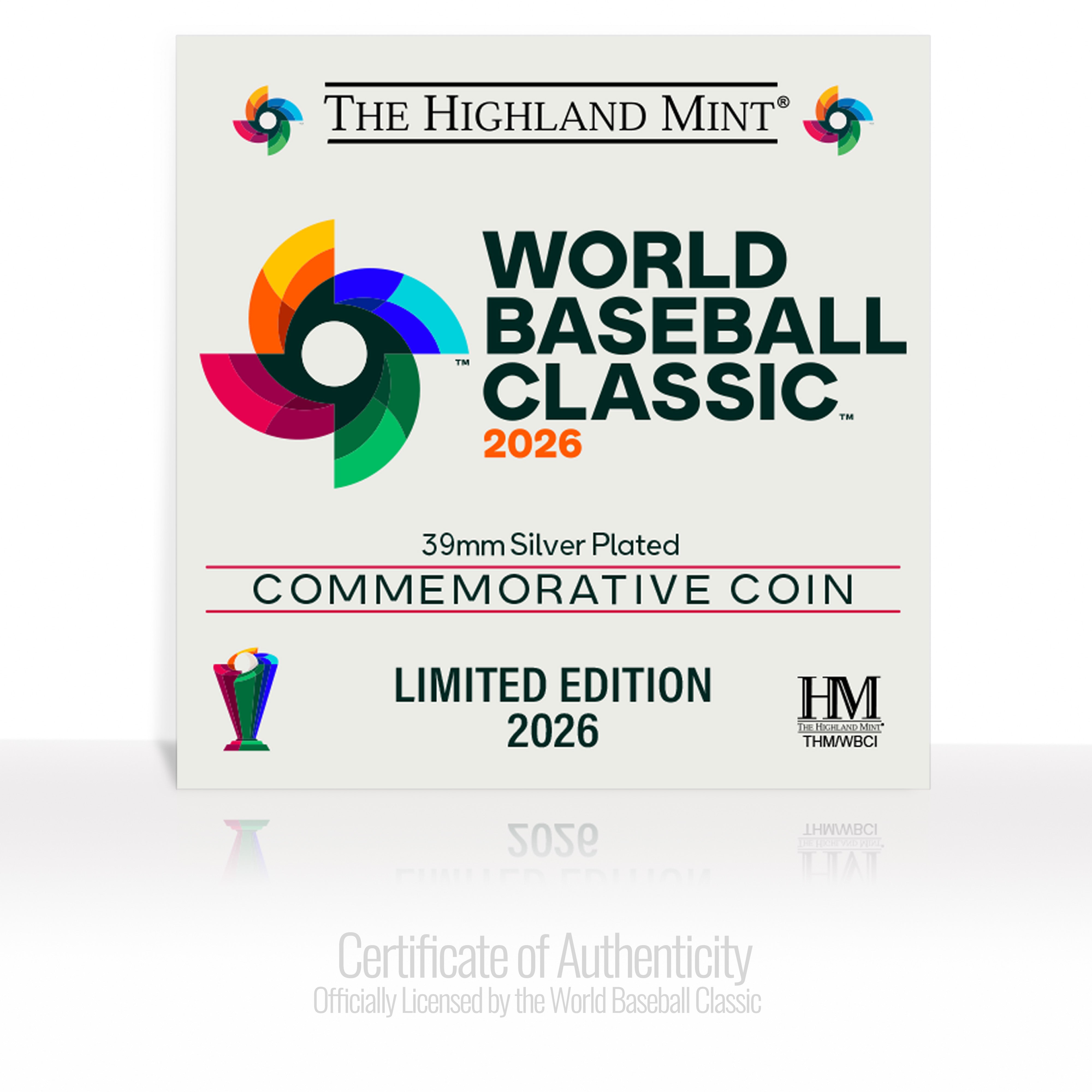 World Baseball Classic 2026 Silver Plated Coin