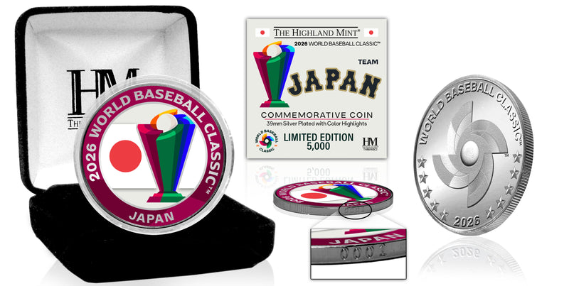 Japan World Baseball Classic 2026 Silver Plated Coin