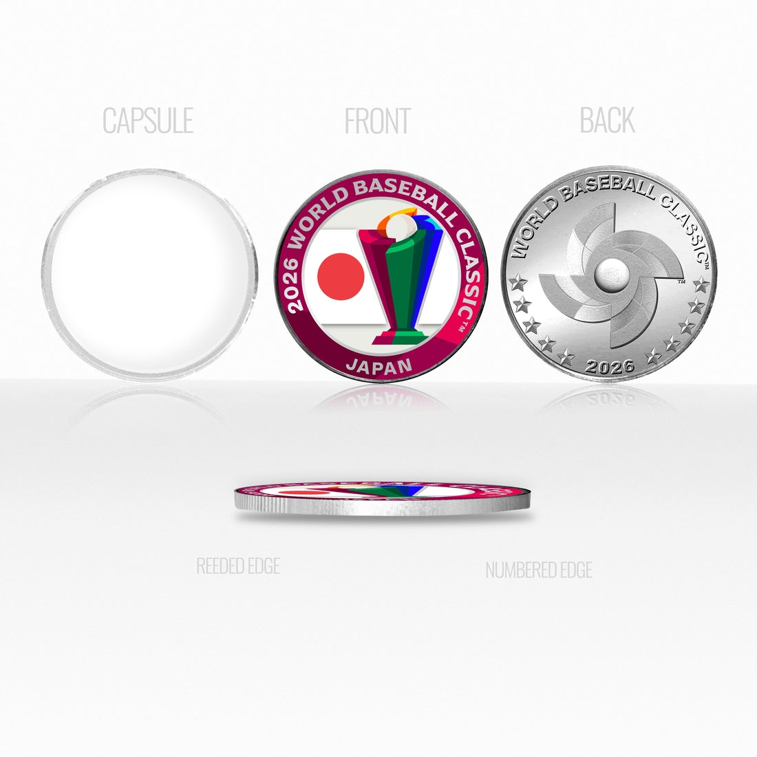 Japan World Baseball Classic 2026 Silver Plated Coin