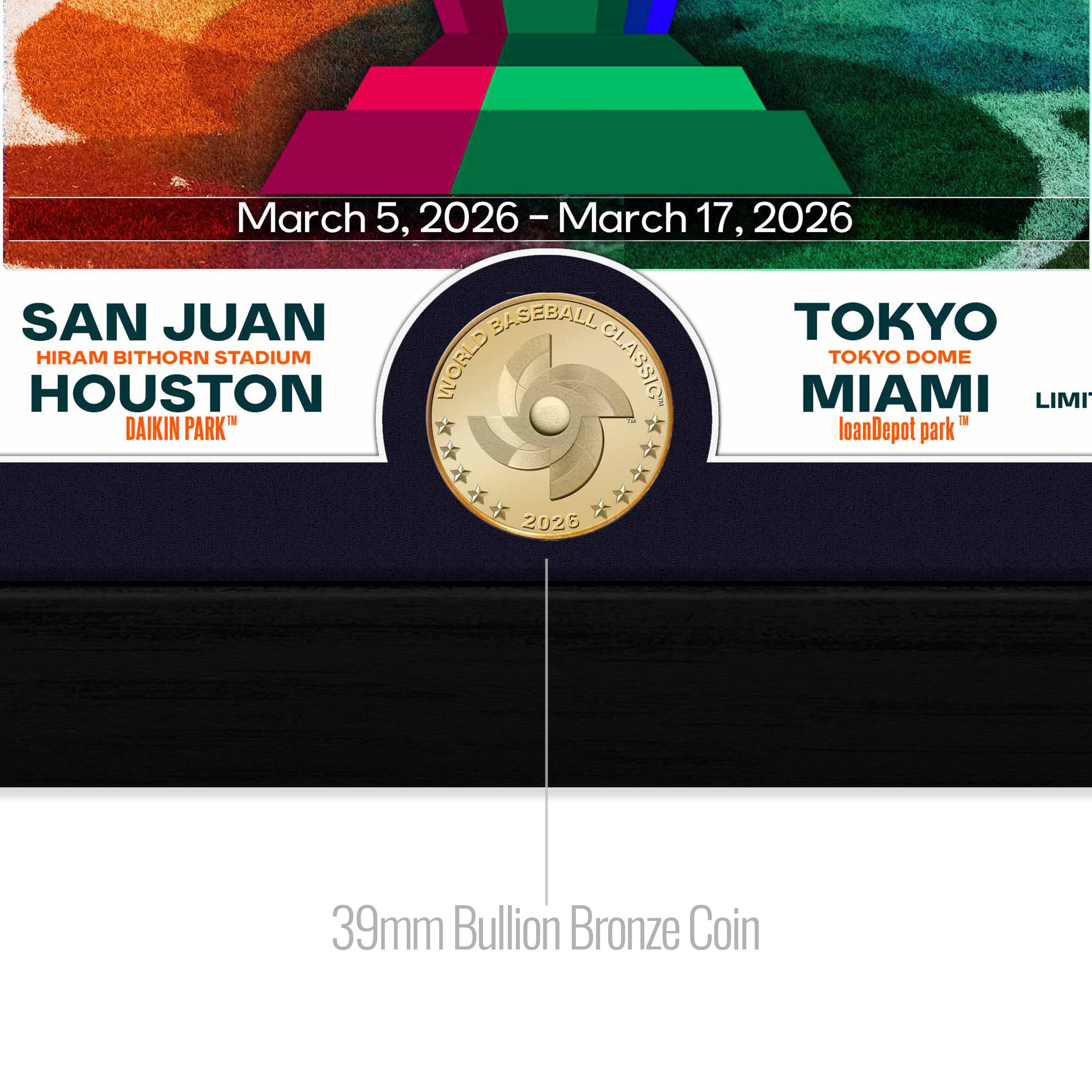 2026 World Baseball Classic Bronze Coin Photo Mint – The Highland Mint