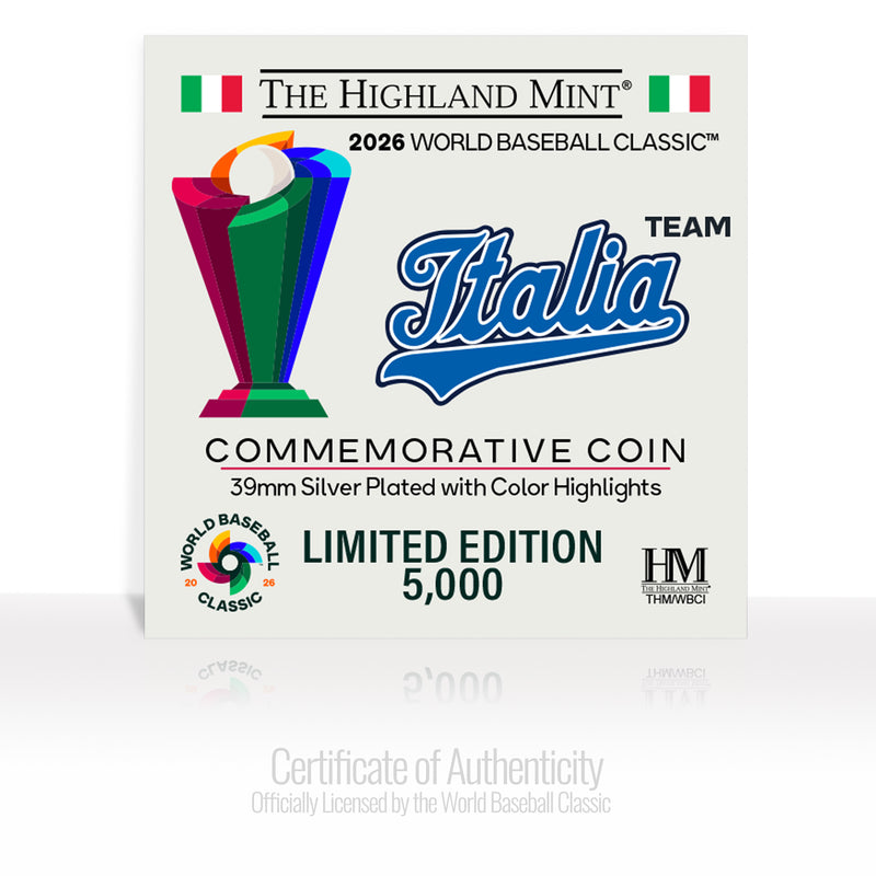 Italy World Baseball Classic 2026 Silver Plated Coin