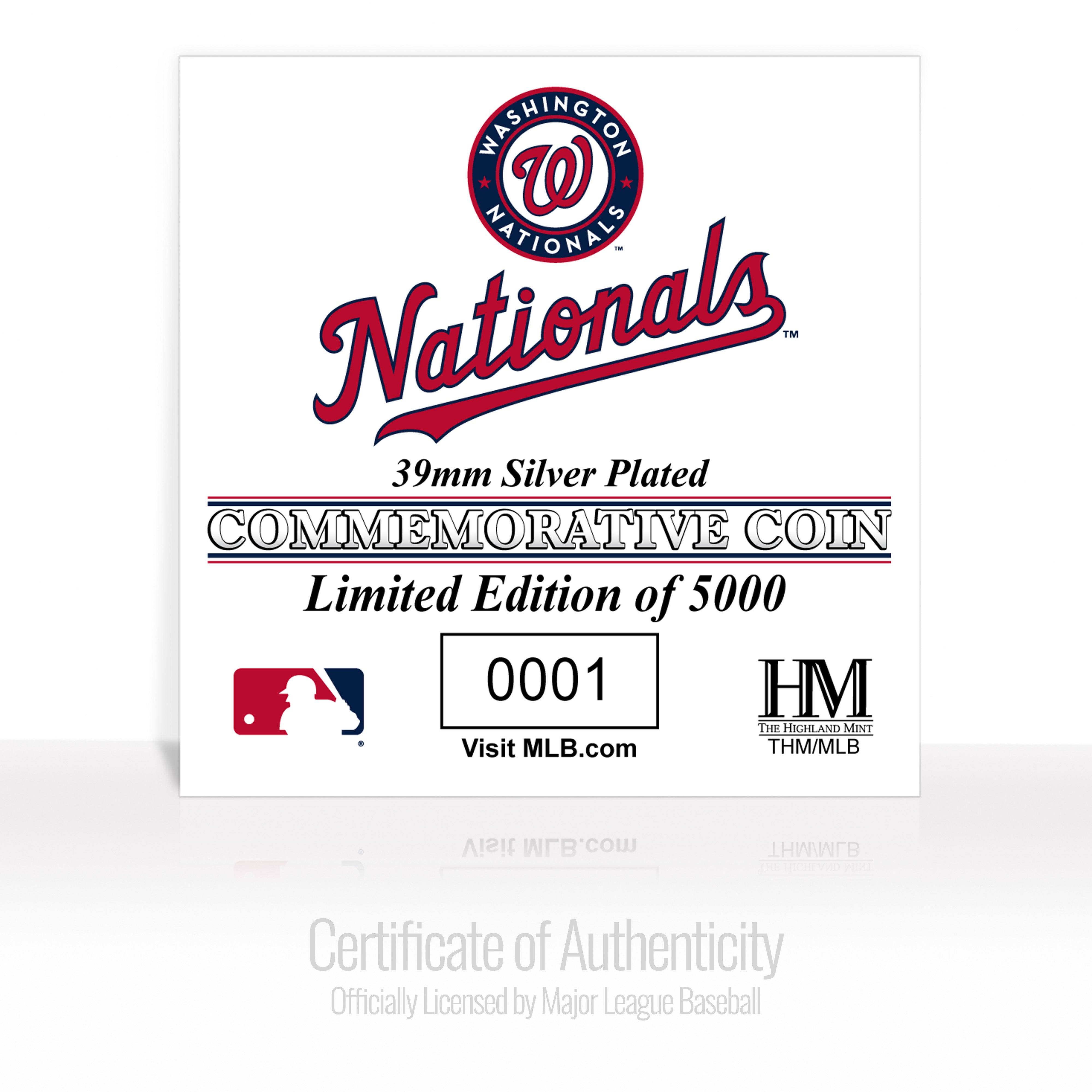 Washington Nationals Silver Coin