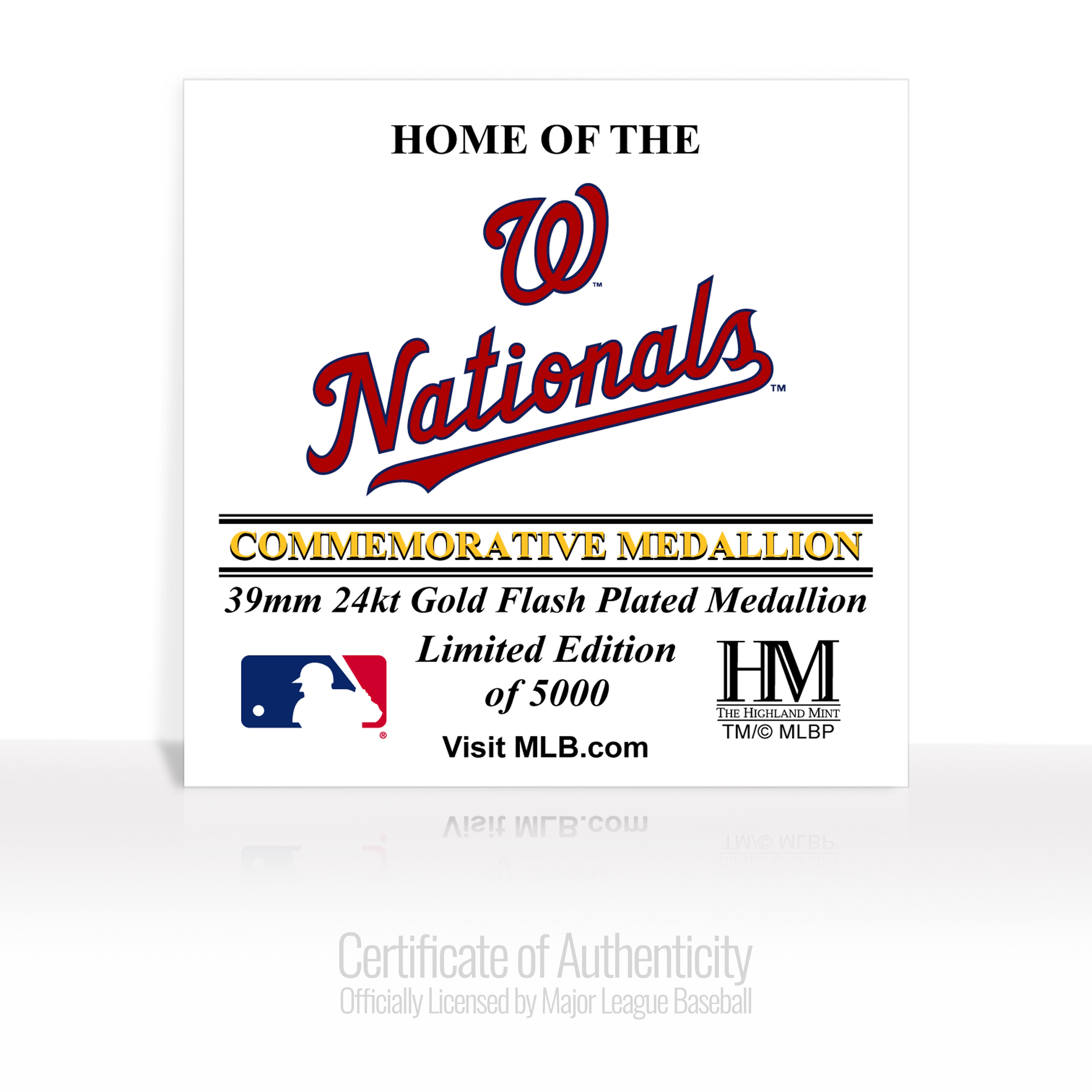 Washington Nationals Stadium Gold Mint Coin