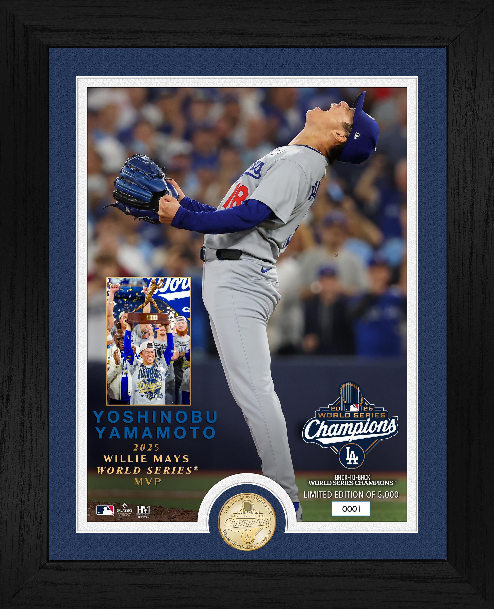 Yoshinobu Yamamoto 2025 World Series MVP Bronze Coin Photo Mint
