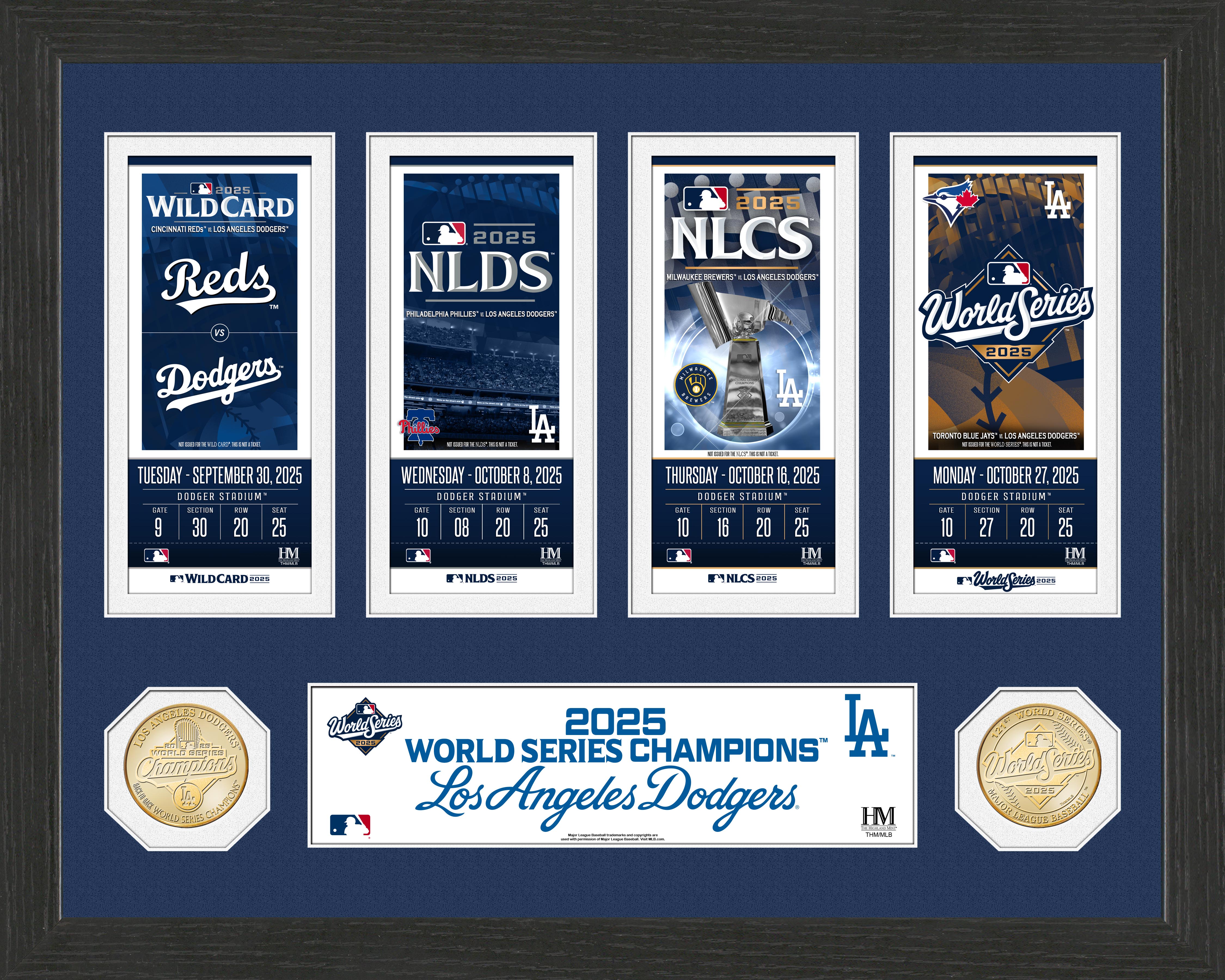Los Angeles Dodgers 2025 Road to the World Series Bronze Coin Photo Mint