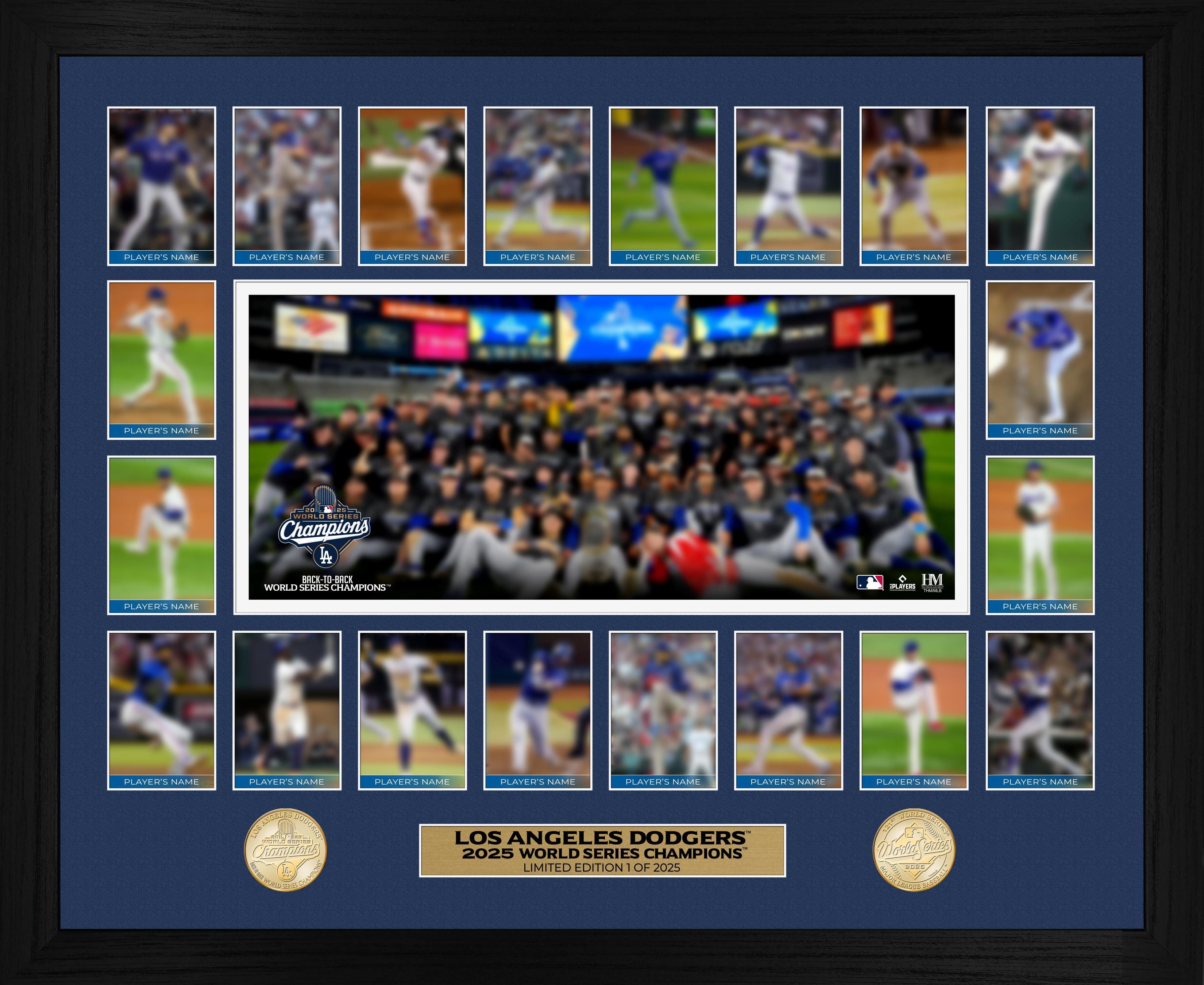 Los Angeles Dodgers 2025 World Series Champions Memorable Moments Bronze Coin Photo Mint