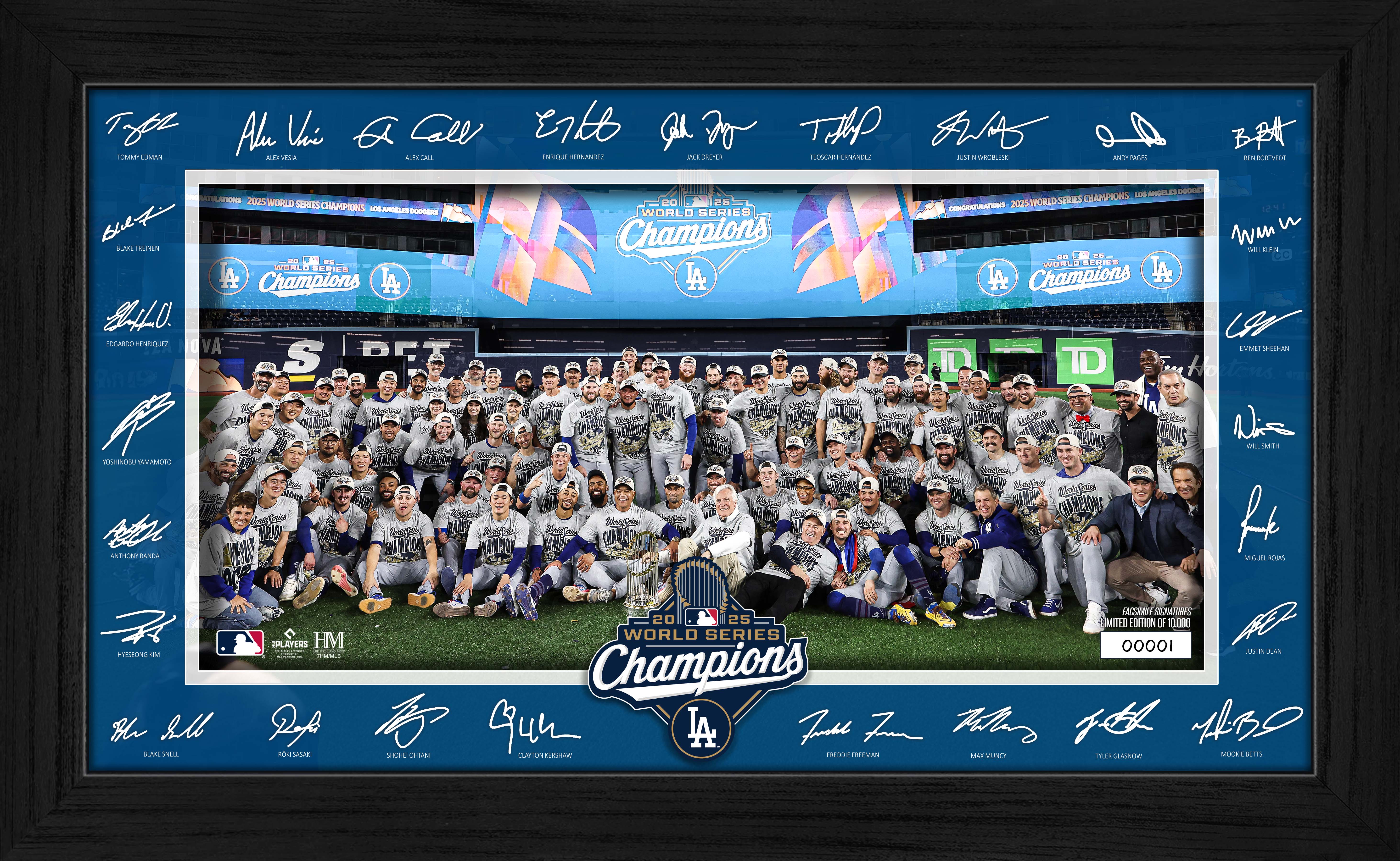 Los Angeles Dodgers 2025 World Series Champions Signature Celebration