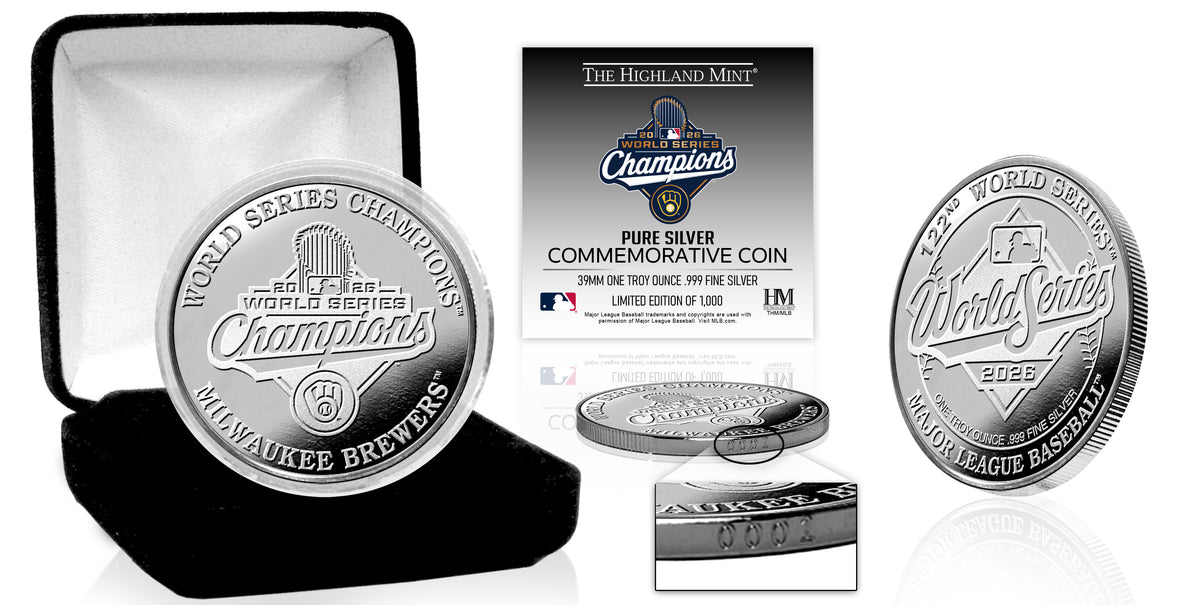 Milwaukee Brewers 2026 World Series Champions 1oz .999 Pure Silver Coin