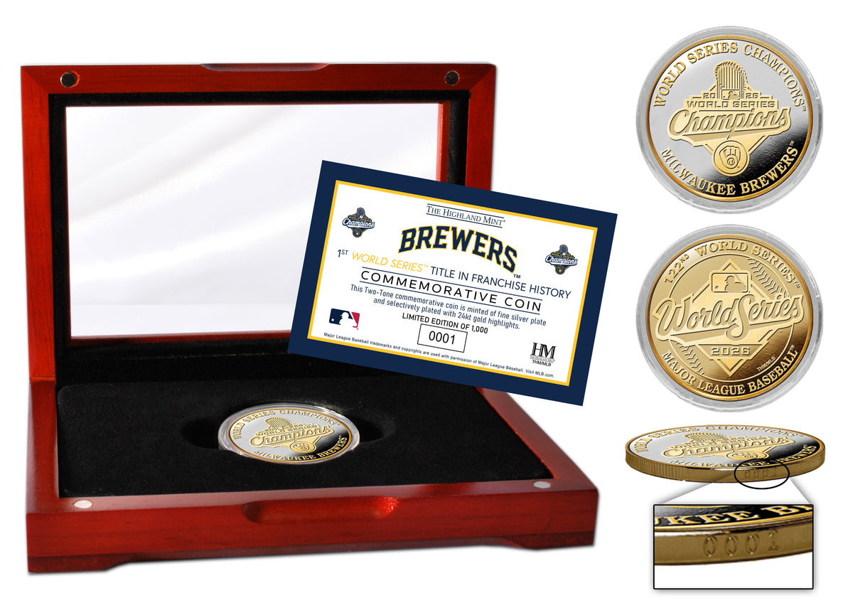 Milwaukee Brewers 2026 World Series Champions 2-Tone Silver & Gold Plated Coin