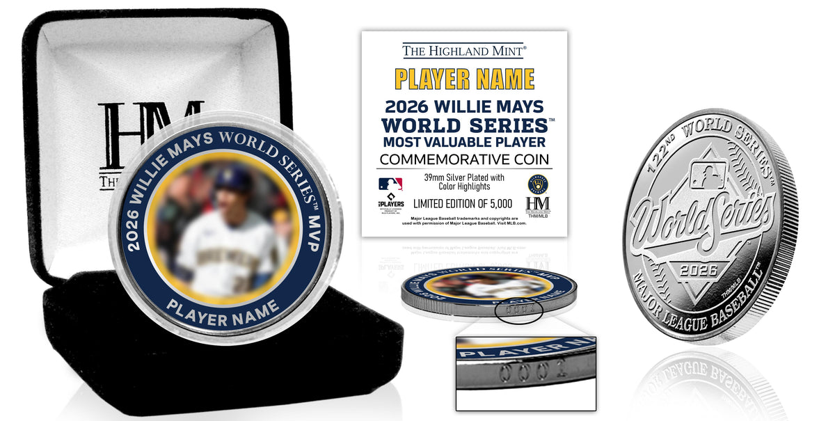 Milwaukee Brewers 2026 World Series MVP Silver Plated Color Coin