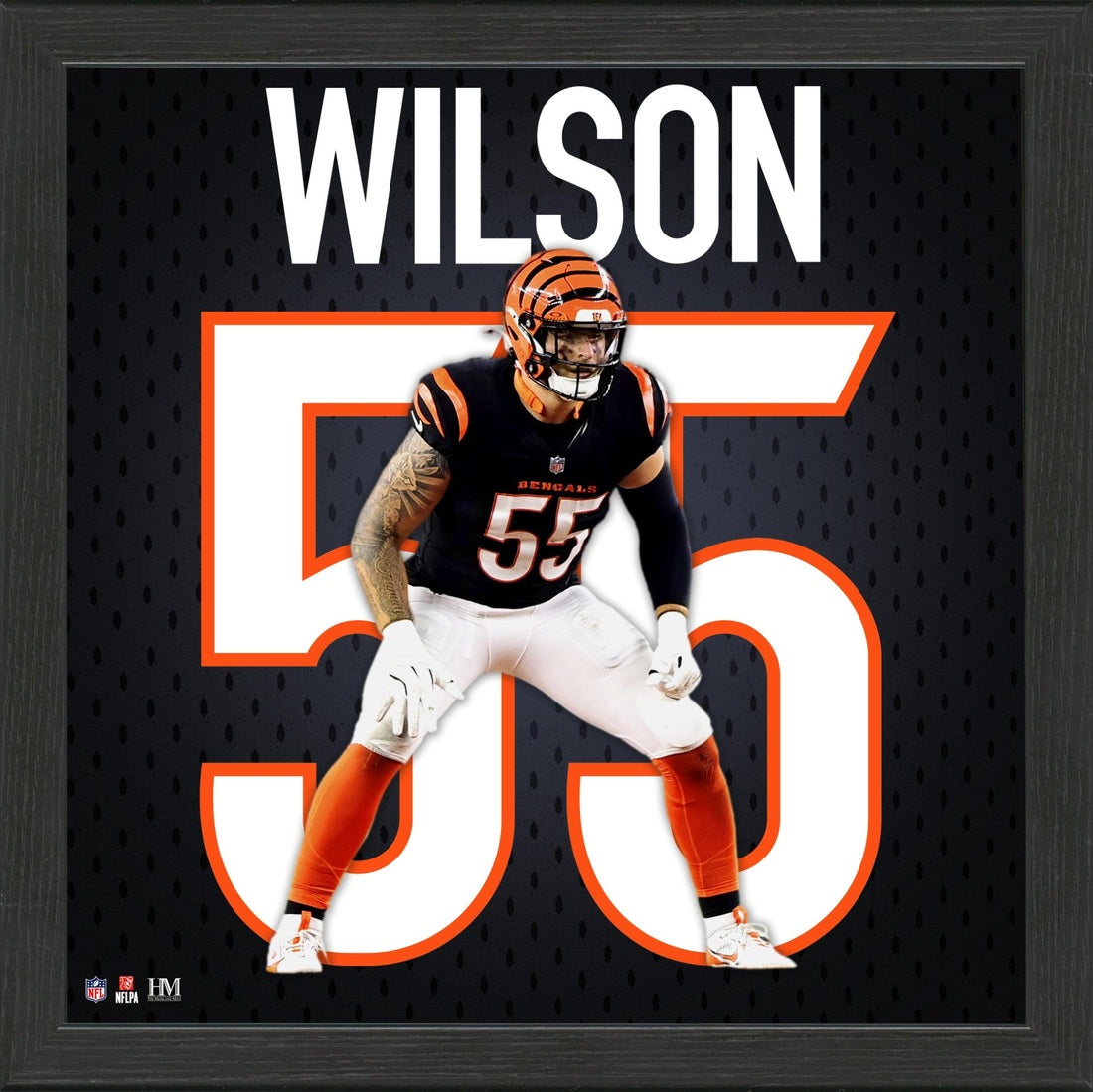 Logan Wilson Cincinnati Bengals Impact Jersey Frame - Framed