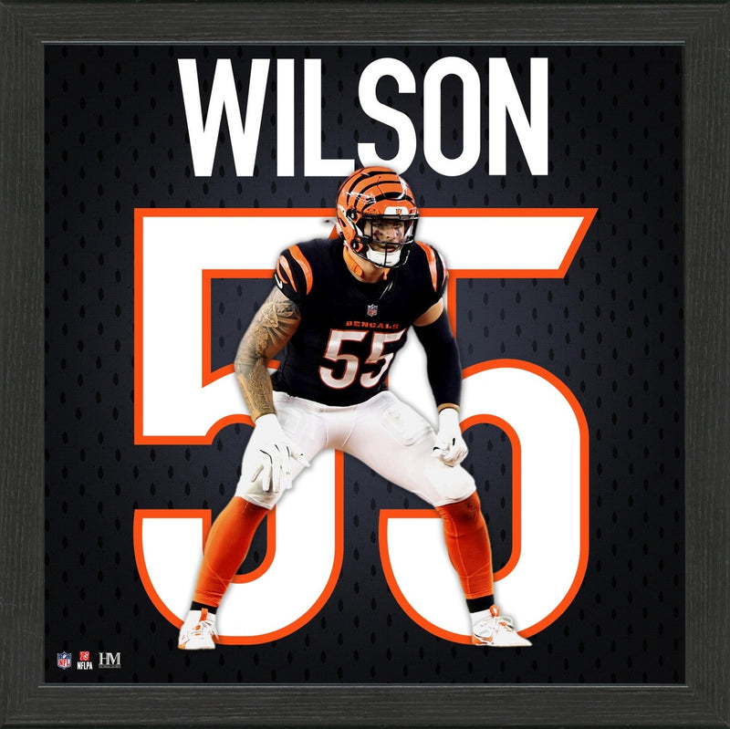Logan Wilson Cincinnati Bengals Impact Jersey Frame - Framed