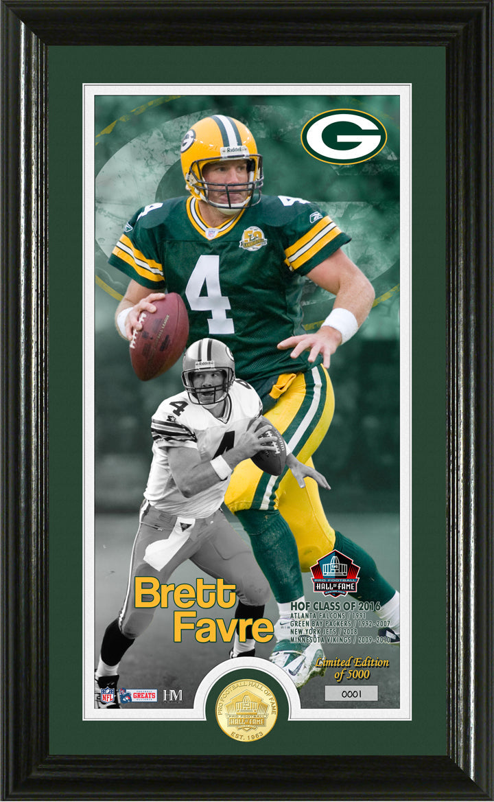 Brett Favre 2016 Pro Football Hall of Fame Supreme Bronze Coin Photo Mint