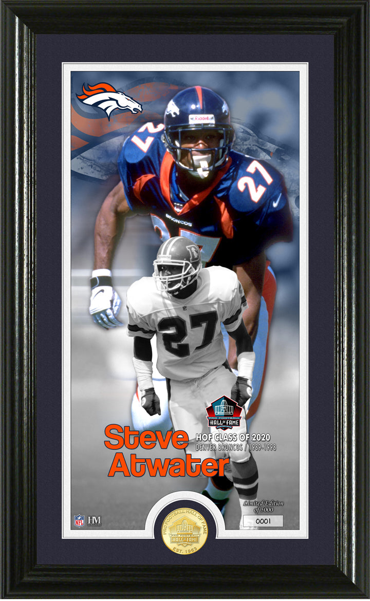 Steve Atwater 2020 HOF Supreme Bronze Coin Photo Mint