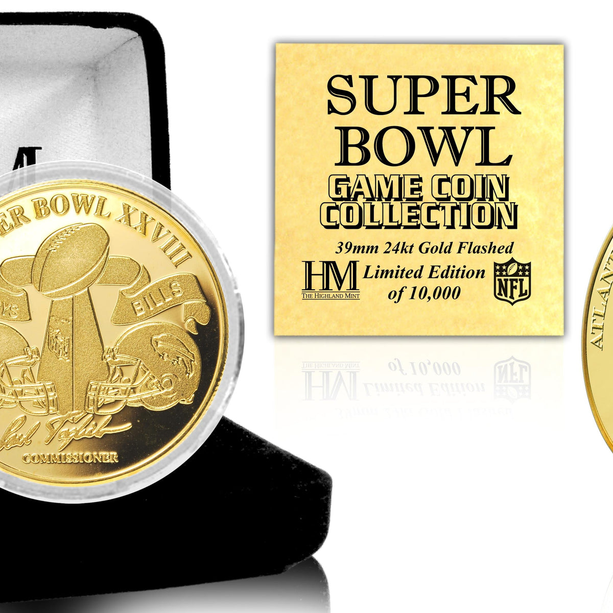 Super Bowl XXVIII 24kt Gold Flip Coin