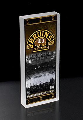 Boston Bruins Centennial Anniversary 3D Comemorative Ticket BlocKart