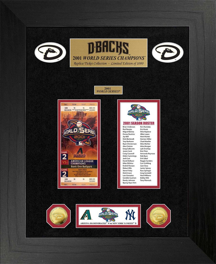 Arizona Diamondbacks World Series Deluxe Gold Coin & Ticket Collection