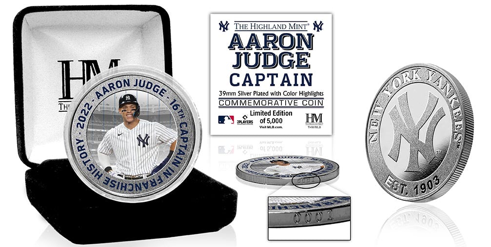 Aaron Judge New York Yankees Captain Silver Coin