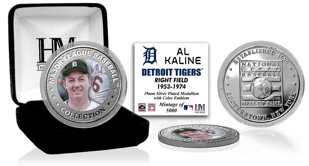 Al Kaline Baseball Hall of Fame Silver Color Coin