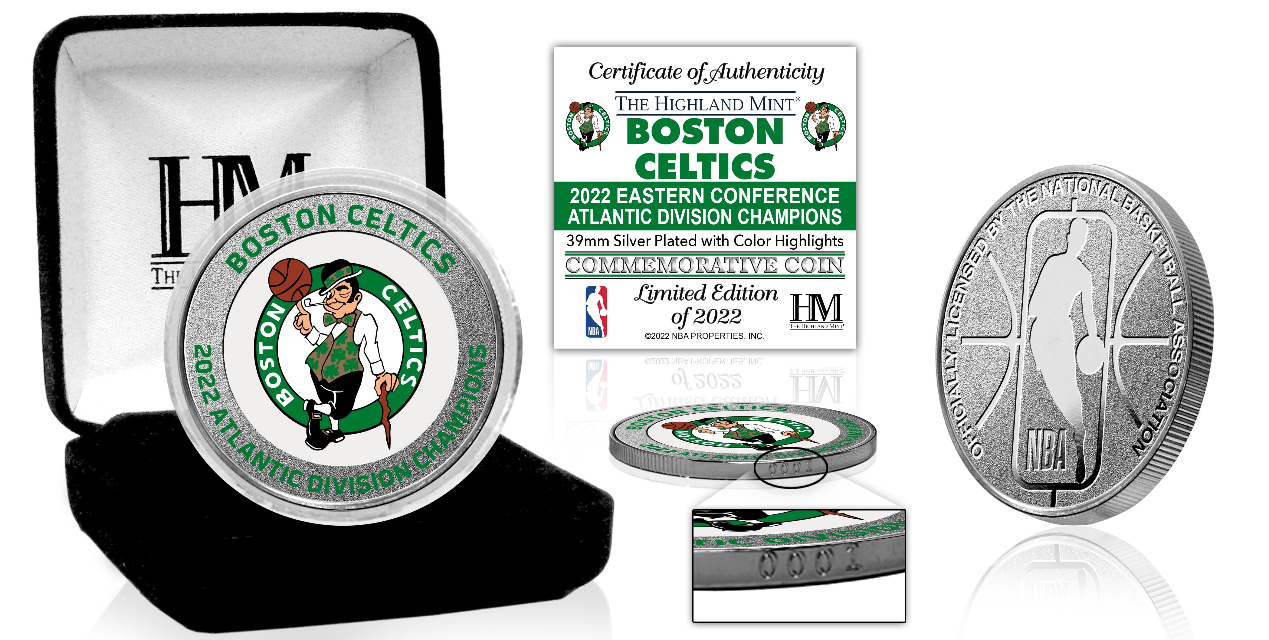 Boston Celtics Atlantic Division Champions Silver Color Coin