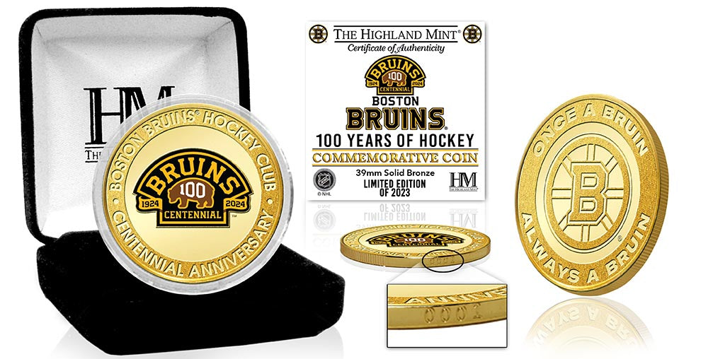Boston Bruins Centennial Anniversary Bronze Coin