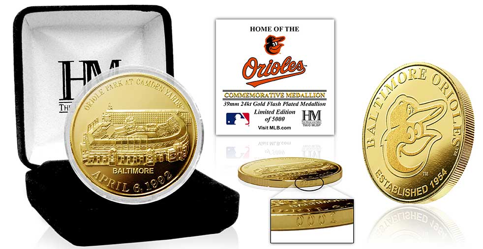 Baltimore Orioles Stadium Gold Mint Coin