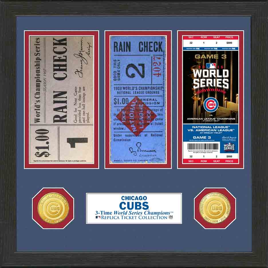 Chicago Cubs World Series Ticket Collection
