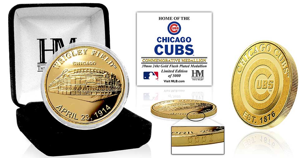 Chicago Cubs Stadium Gold Mint Coin