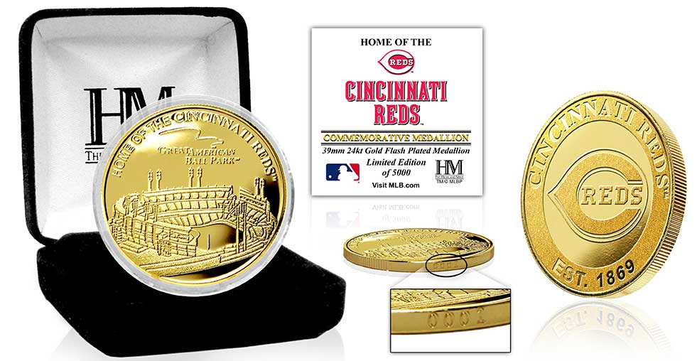 Cincinnati Reds Stadium Gold Mint Coin