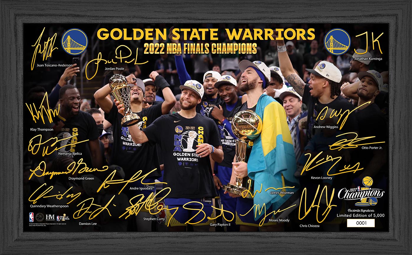 Golden State Warriors 2022 NBA Finals Champions Celebration Signature Court
