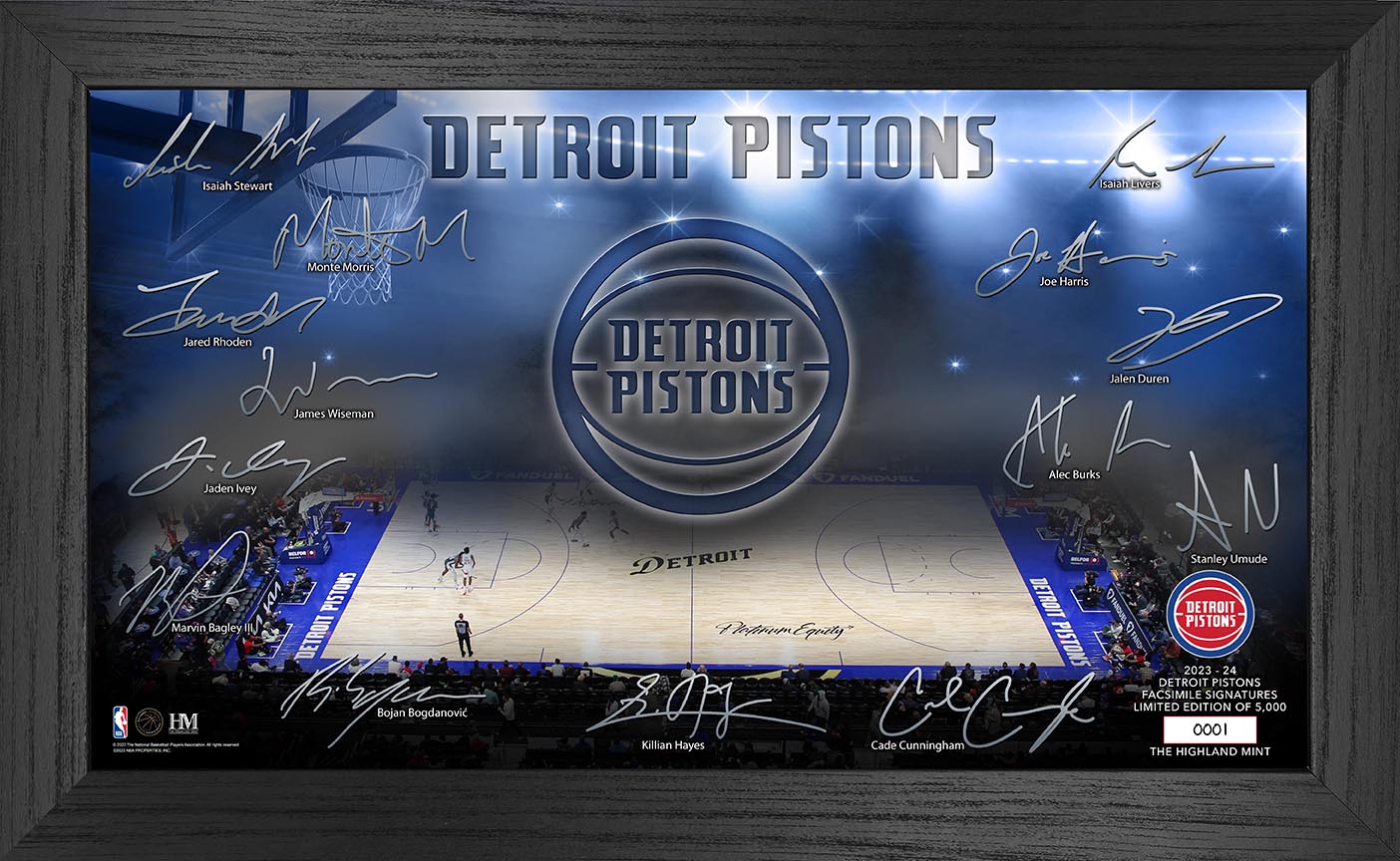 Detroit Pistons 2023-24 Signature Court