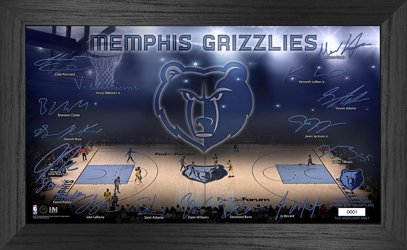 Memphis Grizzlies 2023-24 Signature Court