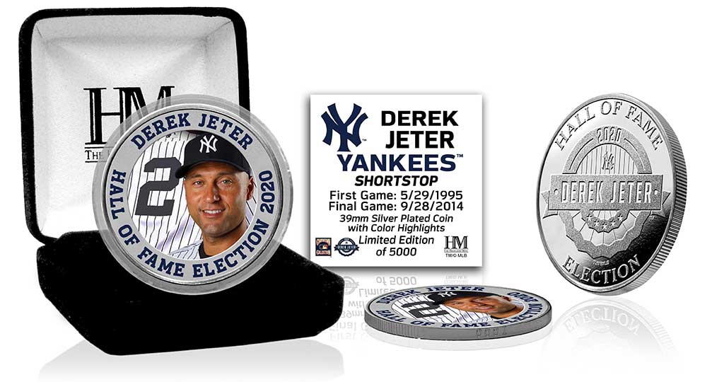 Derek Jeter 2020 HOF Color Silver Coin