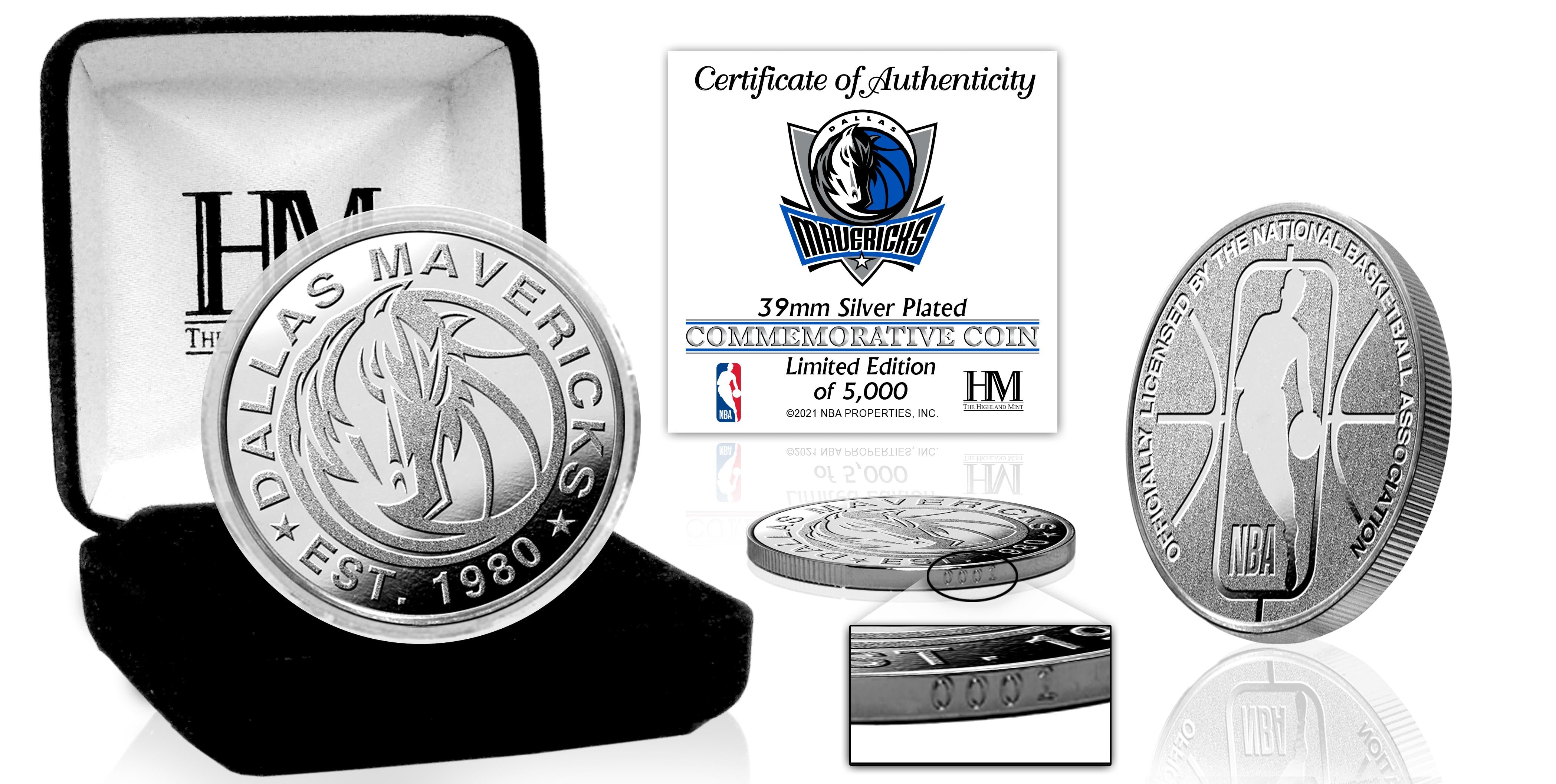 Dallas Mavericks Silver Mint Coin
