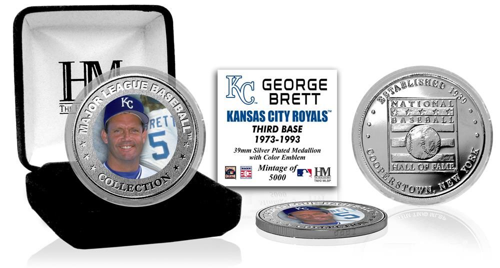 George Brett Baseball Hall of Fame Silver Color Coin