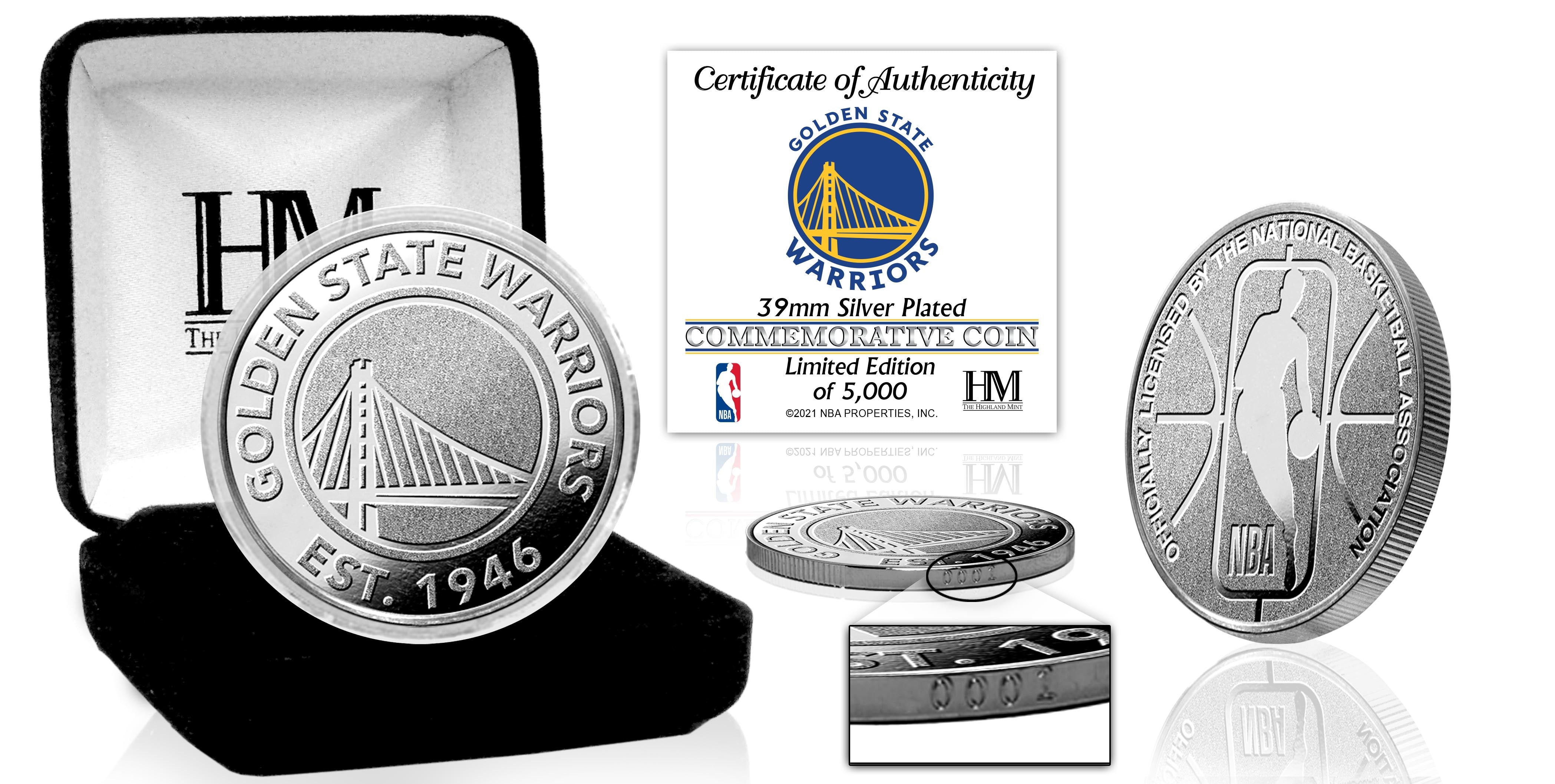 Golden State Warriors Silver Mint Coin