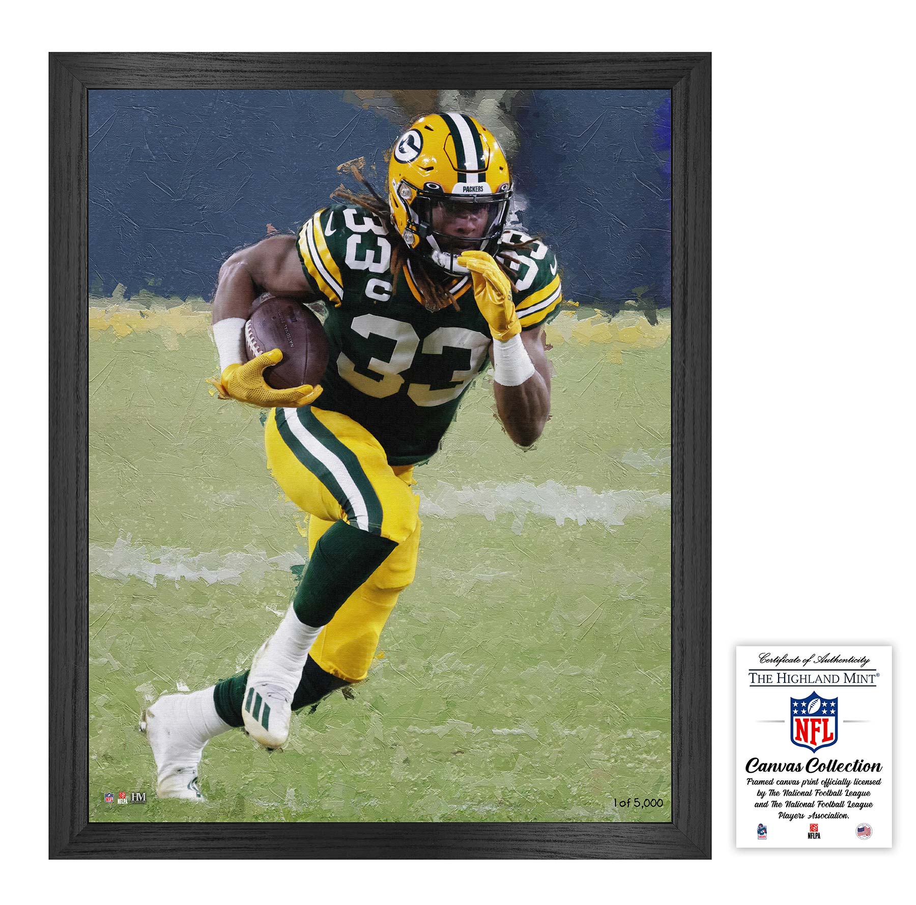 Aaron Jones Framed Canvas