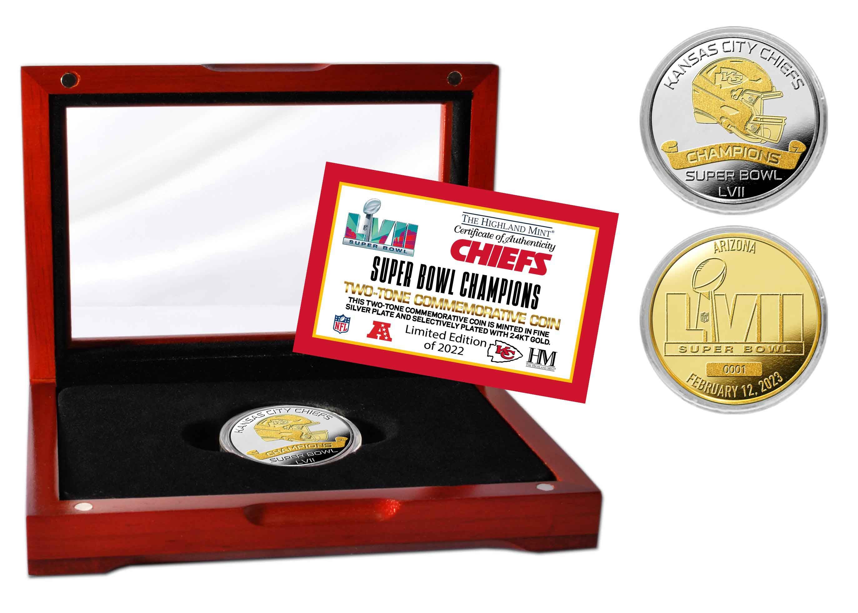 Kansas City Chiefs Super Bowl LVII Champions Gold and Silver 2- Tone  Coin
