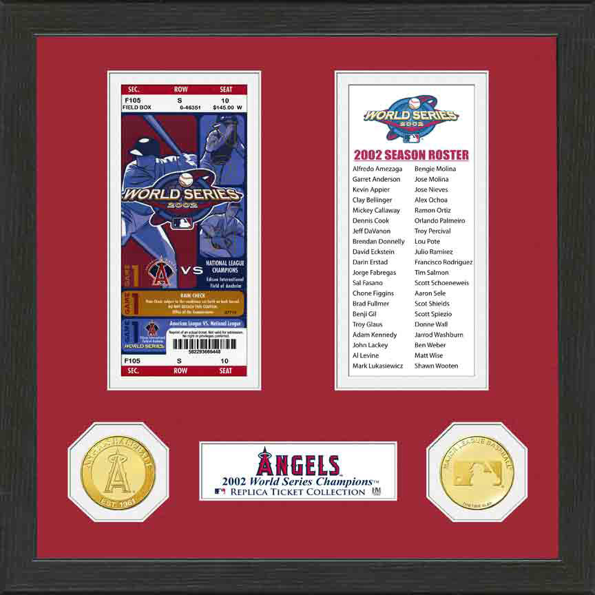 Los Angeles Angels World Series Ticket Collection