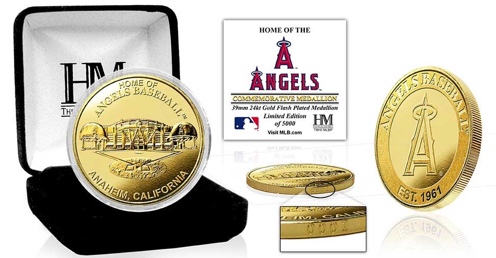 Los Angeles Angels Stadium Gold Mint Coin
