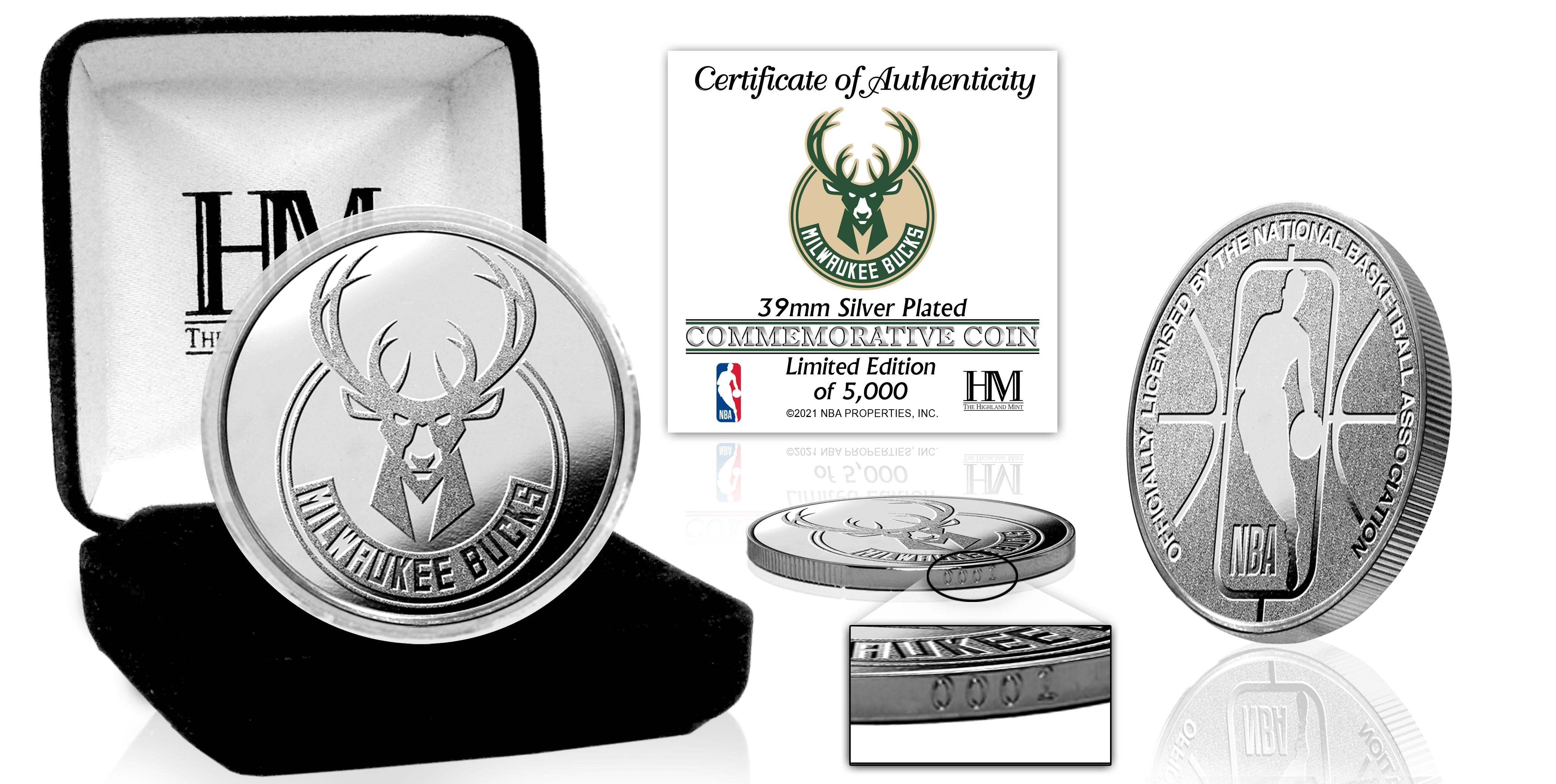 Milwaukee Bucks Silver Mint Coin