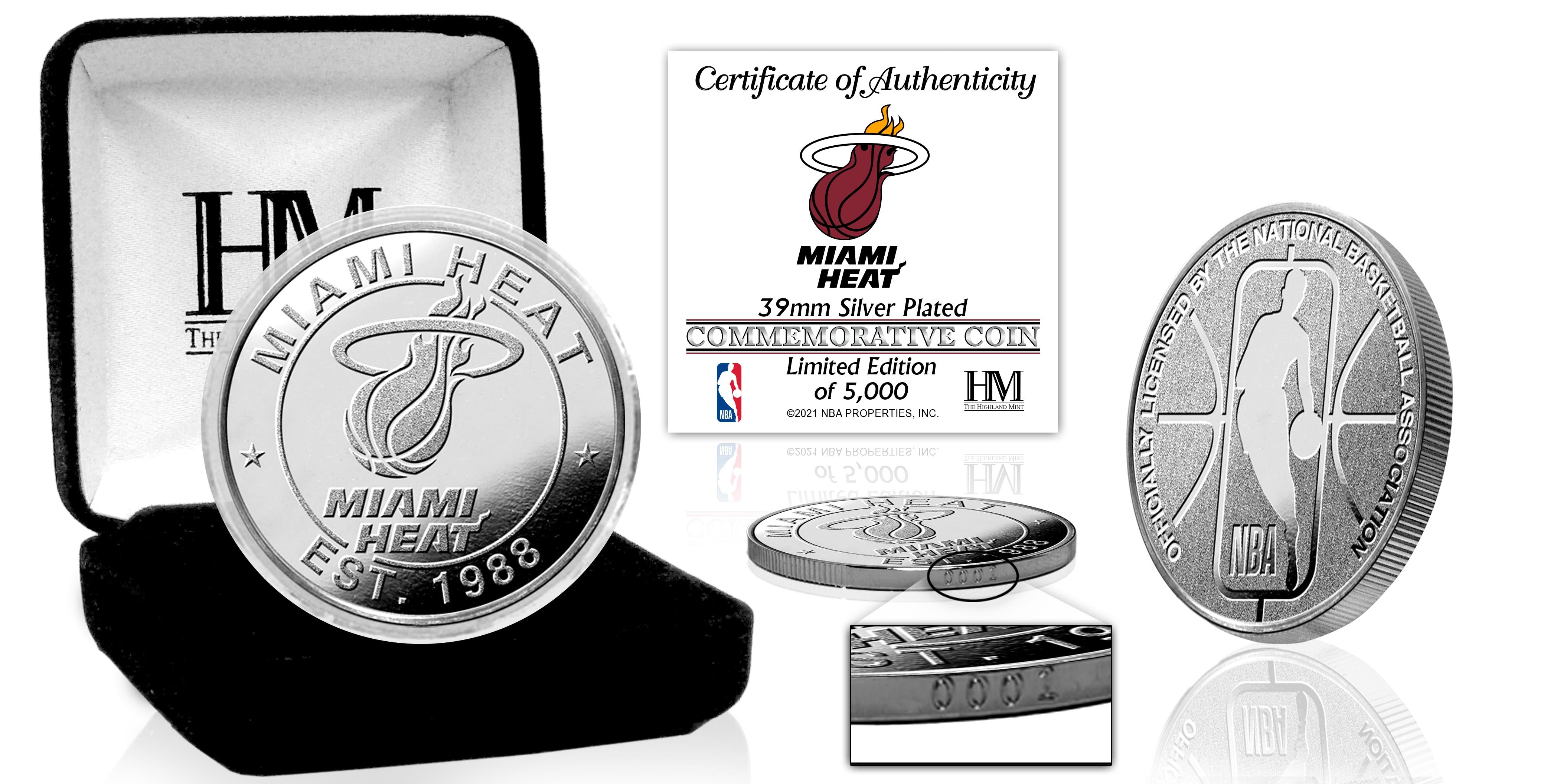 Miami Heat Silver Mint Coin