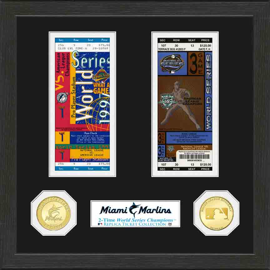 Miami Marlins World Series Ticket Collection